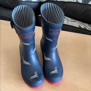 Joules rain boots size 7